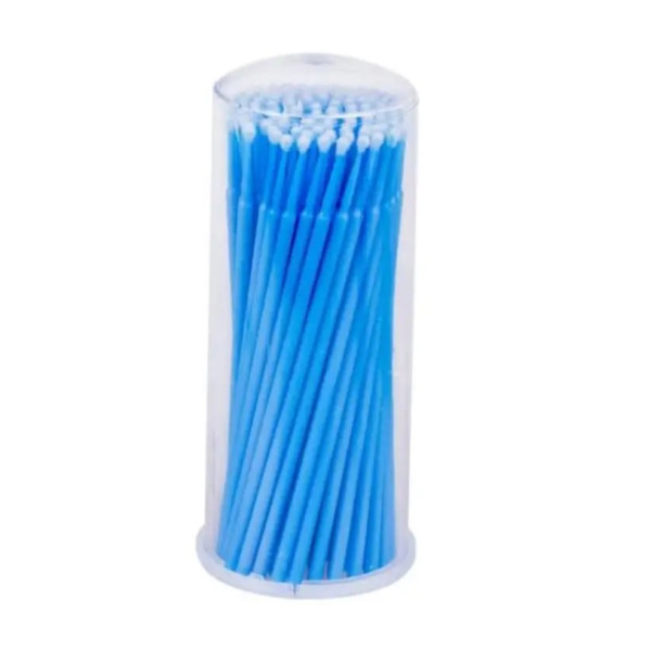 Microbrushes in a tube, blue (100pcs/pack)