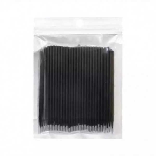 Microbrushes in a bag, black (100pcs/pack)