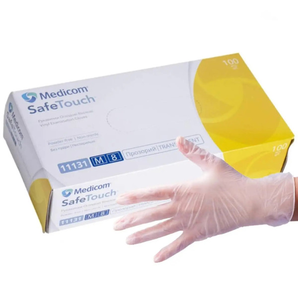Gloves review vinyl Medicom, M the size (100 pieces/unitary enterprise)