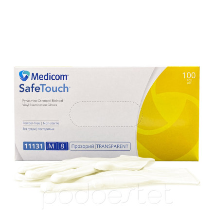 Gloves review vinyl Medicom, M the size (100 pieces/unitary enterprise)