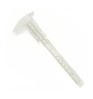 Eyebrow caliper, white