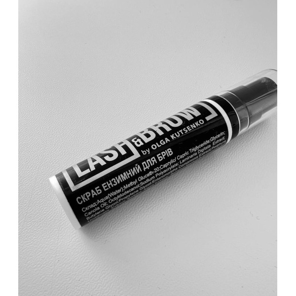 Скраб энзимный (пилинг) Permanent lash and brow, 10 мл (черный флакон)