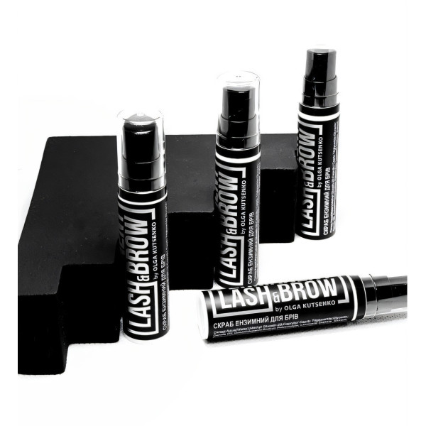 Скраб энзимный (пилинг) Permanent lash and brow, 10 мл (черный флакон)