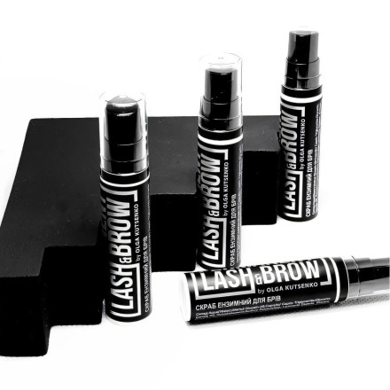 Скраб энзимный (пилинг) Permanent lash and brow, 10 мл (черный флакон)