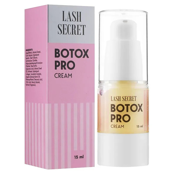 Botox cream BTX Pro Cream LASH SECRET, 15 ml