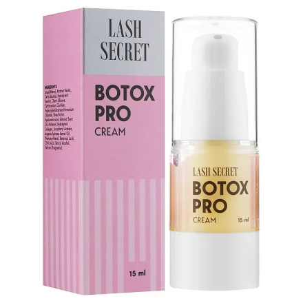 Botox cream BTX Pro Cream LASH SECRET, 15 ml