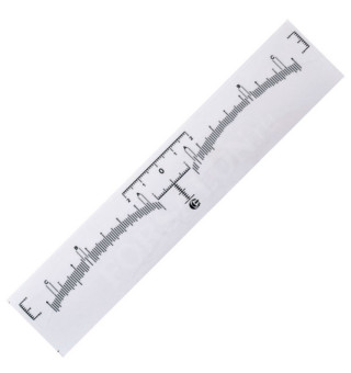 Disposable sticker ruler