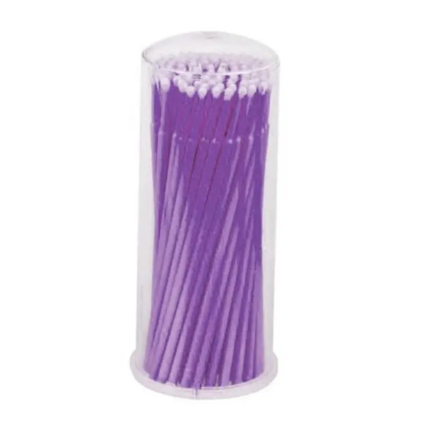 Microbrushes in a tube, purple (100pcs/pack)
