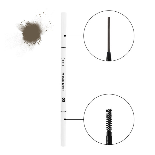Powder pencil OKIS BROW, gentle brown 03