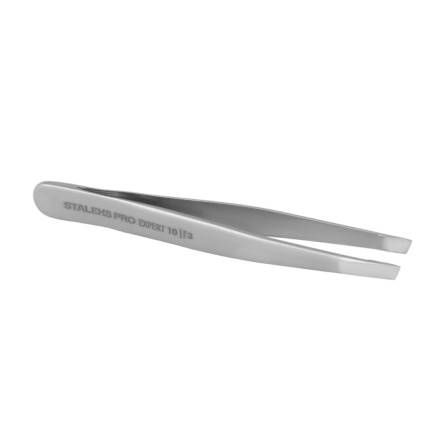 Пінцет для брів Staleks Expert 10 Type 3 (широкі скошені кромки)