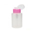 Transparent with pink lid