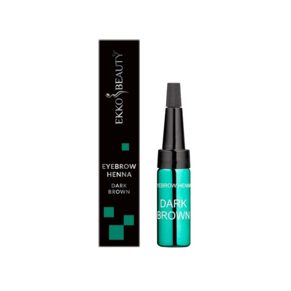 Henna do brwi EKKOBEAUTY, ciemny brąz