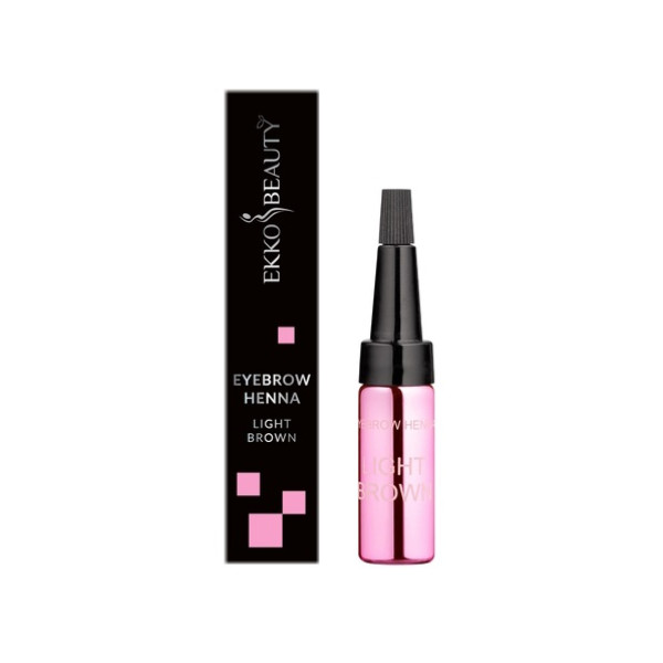 Henna for eyebrows EKKOBEAUTY, light brown