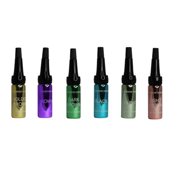 Набор хны из 6 оттенков EKKOBEAUTY