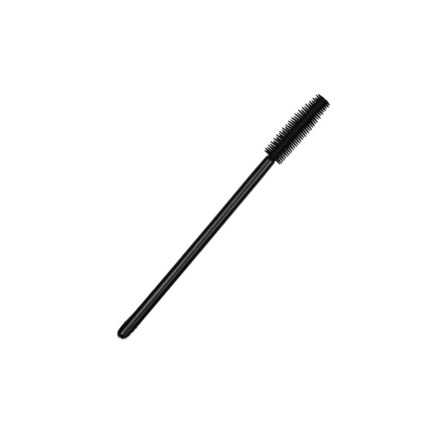 Silicone eyelash brushes, with black handle and black bristles, 50 pcs