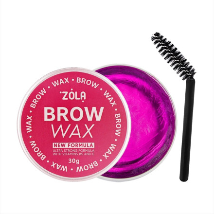 Воск для укладки бровей Brow Wax ZOLA (розовый), 30 г