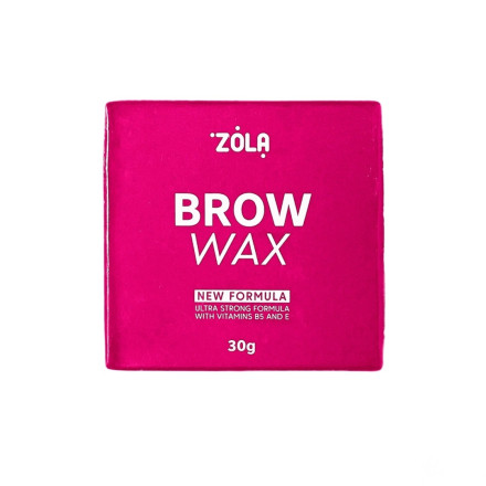 Воск для укладки бровей Brow Wax ZOLA (розовый), 30 г