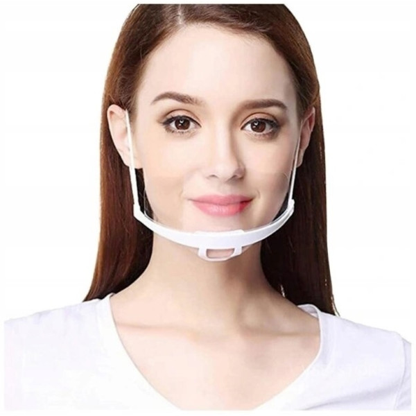 Mask plastic transparent reusable
