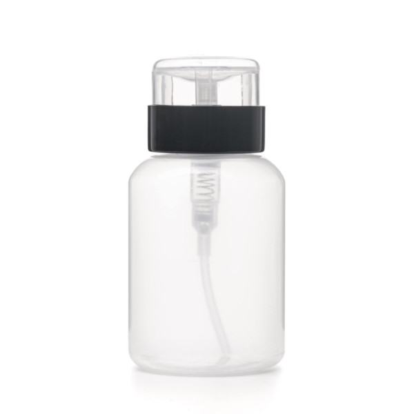 Jar with a pump of 200 ml (black cover)