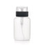 Transparent with black lid