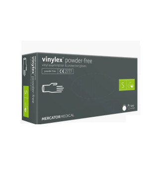 Gloves vinyl transparent Mercator Vinylex, S (100 pieces/pack)
