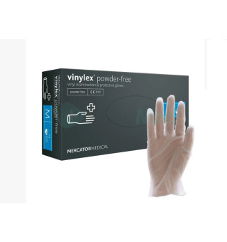 Gloves vinyl transparent Mercator Vinylex, M (100 pieces/pack)