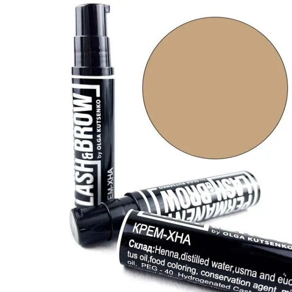Krem-hna Permanent lash and brow No1 Jasnobrązowy, 10 ml