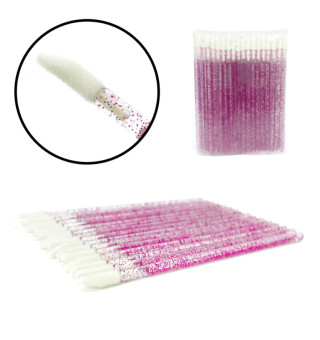 Glitter macrobrushes in a package, violet (50 pieces/pack)