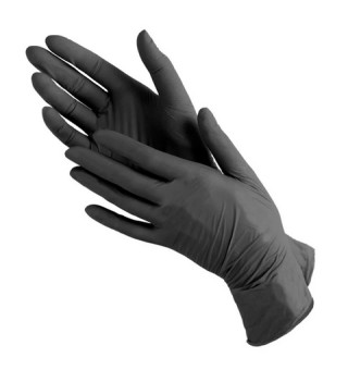 Black nitrile gloves, size XS (pair, 2 pieces)