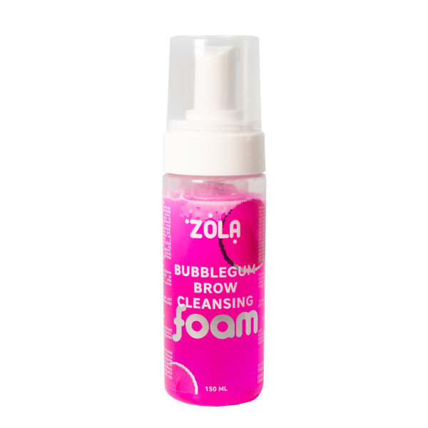 Пена для бровей очищающая розовая ZOLA Bubblegum Brow Cleansing, 150 мл