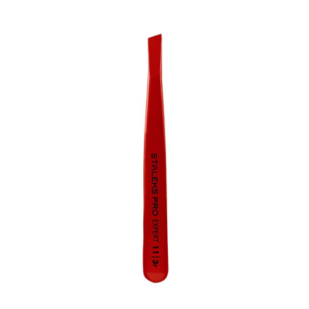 Пінцет для брів STALEKS PRO EXPERT 11 TYPE 3 Red TE-11/3