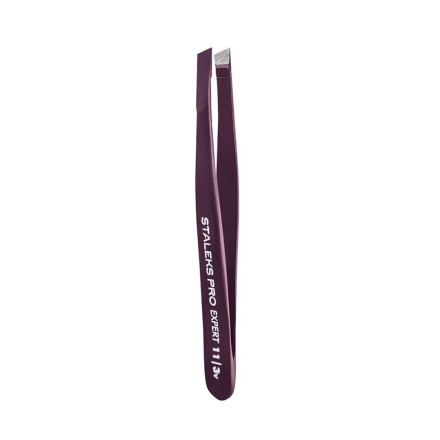 Пінцет для брів STALEKS PRO EXPERT 11 TYPE 3 Violet TE-11/3
