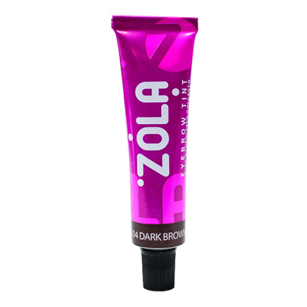 Eyebrow tint with ZOLA collagen, 15 ml (04 dark brown)
