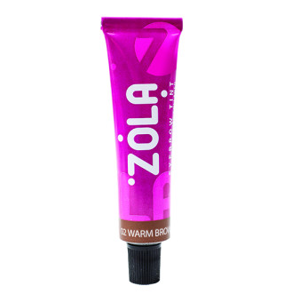 Фарба для брів з колагеном ZOLA, 15 мл (02 тепла коричнева)