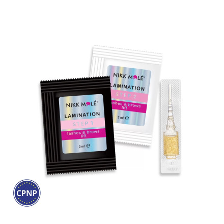 Nikk Mole eyelash and eyebrow lamination mini set