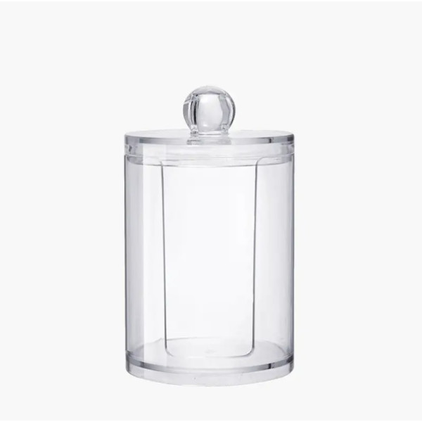 Small container for cotton pads (plastic organizer for sponges)
