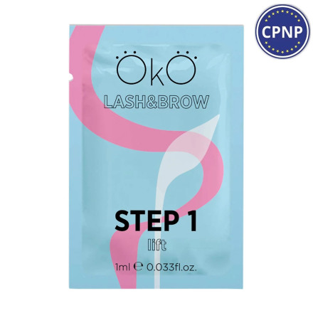 Composition for laminating eyelashes and eyebrows OKO STEP 1 LIFT, 1 ml (sachet)