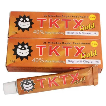 Anesthetic cream TKTX 40% 10 g, gold