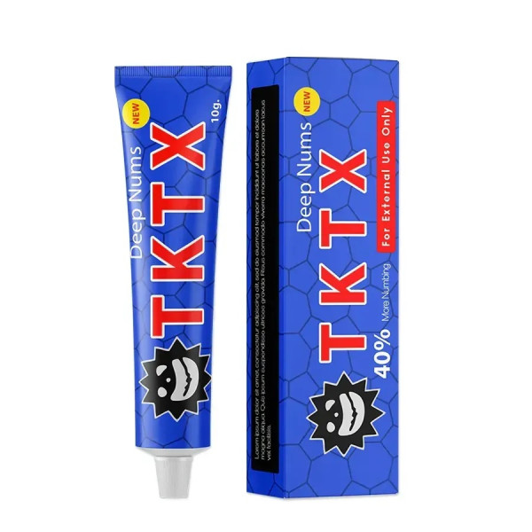 Anesthetic cream TKTX 40% 10 g, blue