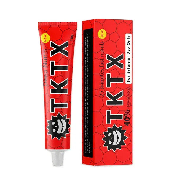 Anesthetic cream TKTX 40% 10 g, red