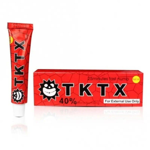 Anesthetic cream TKTX 40% 10 g, red