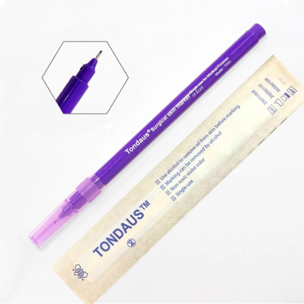 Surgical marker Tondaus 0.5 difficult to erase, purple