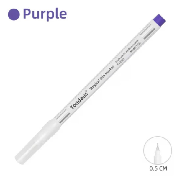 Surgical marker Tondaus 0.5 difficult to erase, purple