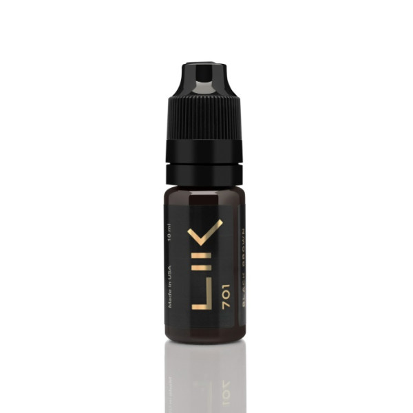 Pigment Lik Brows 701 Black Brown do makijażu permanentnego, 10 ml
