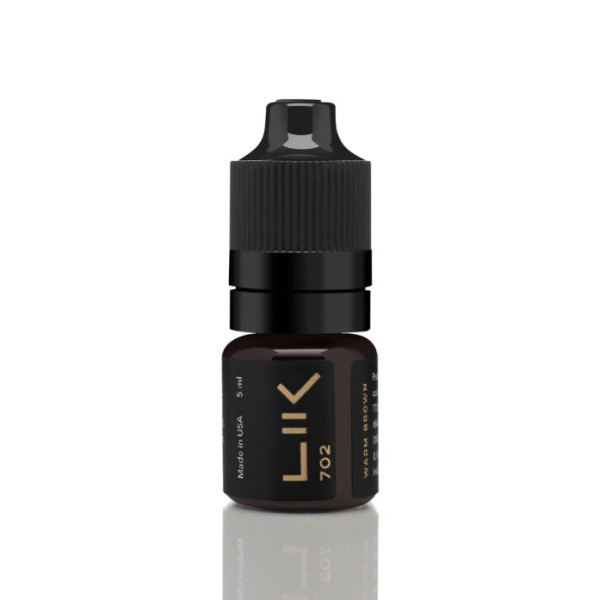 Пігмент Lik Brows 702 Warm Brown для перманентного макіяжу, 5 мл