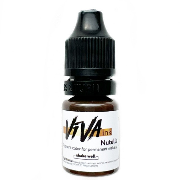 Пігмент Viva Brows 2 Nutella для перманентного макіяжу, 6 мл