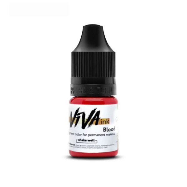 Пігмент Viva Lips 9 Blood для перманентного макіяжу, 6 мл