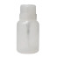 Transparent with white lid