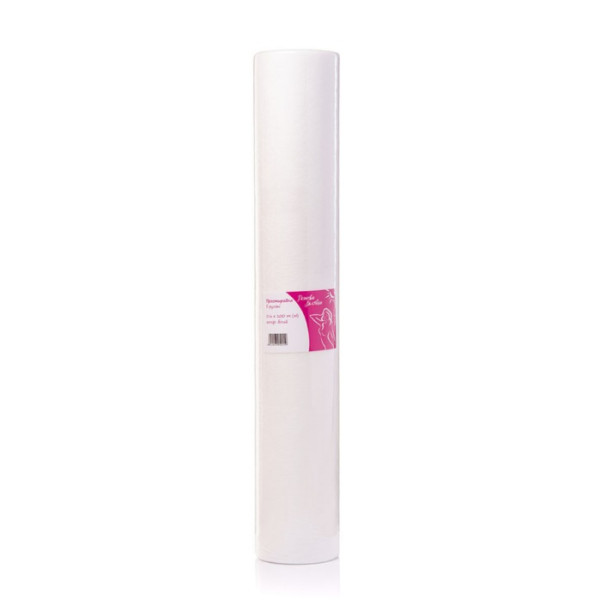 Pink Bilyavka sheets 0.8x100 m from spunbond (1 roll), white