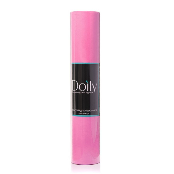 Doily sheets 0.6x100m from spunbond (1 roll), pink